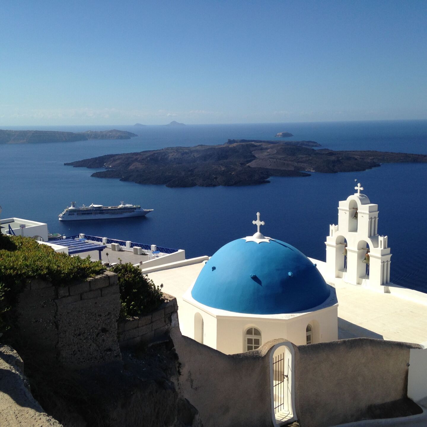 Santorini Island in the Aegean Sea